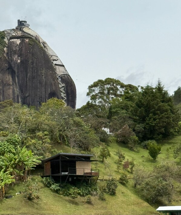 Uitzicht vanuit accommodatie