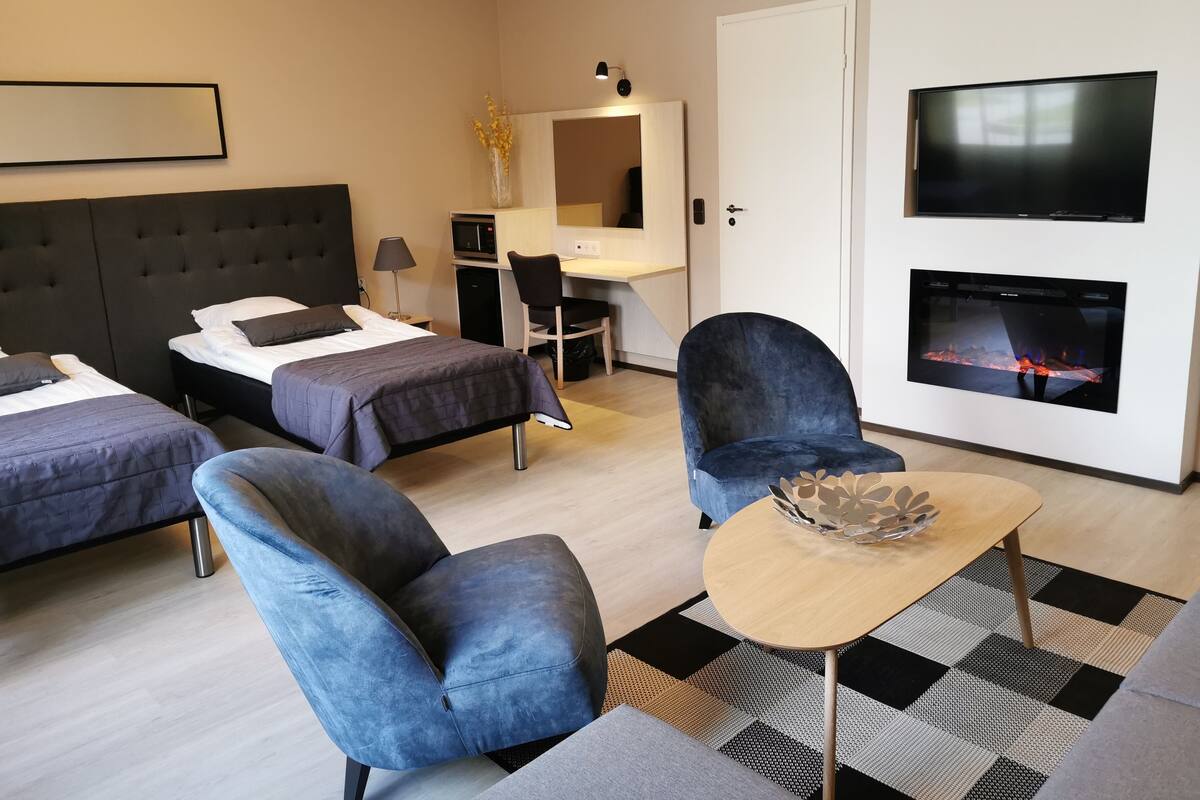 Suite, uitzicht op de stad | Geluiddichte muren, gratis wifi