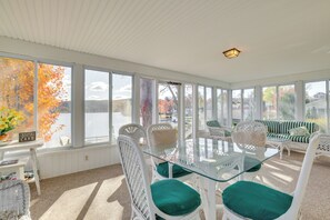 Dining - All-Season Getaway on Lake Winola: Dock & Sunroom! (Factoryville)