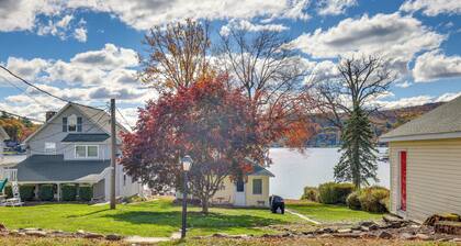 Hike, Ski & Golf: Water-View Lake Winola Retreat!