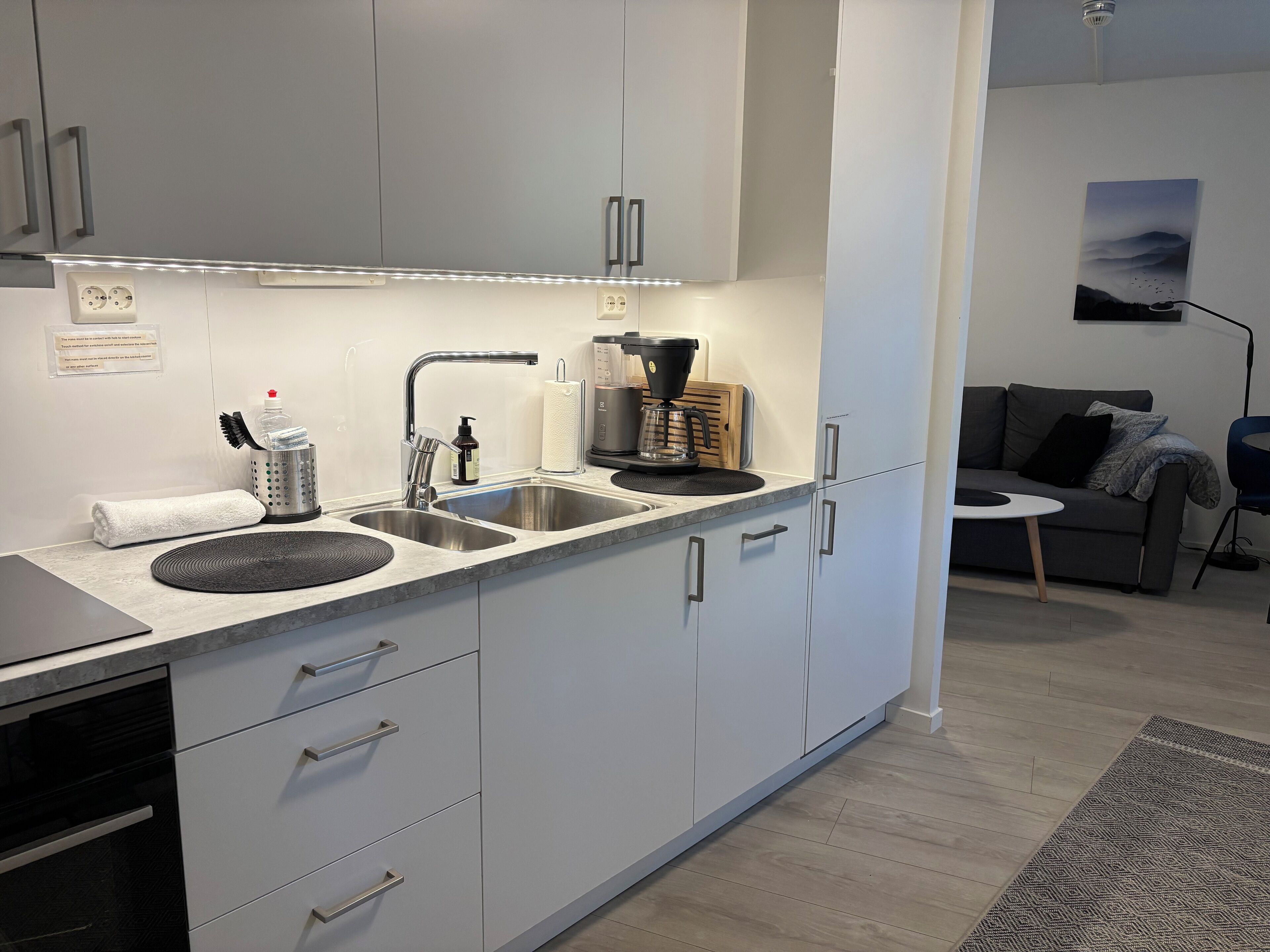 Fridge, oven, stovetop, dishwasher