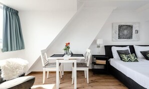 Apartamento | 1 quarto, roupa de cama