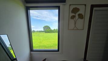 Standard-Doppelzimmer, Gartenblick | Schreibtisch, laptopgeeigneter Arbeitsplatz, kostenloses WLAN