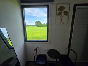 Standard Double Room, Garden View | Desk, laptop workspace, free WiFi