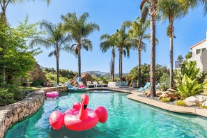 Pool - Private Malibu Gem w/ Guest House, Fire Pits & Mountain Views by AvantStay (Calabasas)