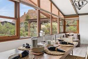 Dining - Luxe Red Rock Views, Heated Pool & Spa, Hot tub (Sedona)
