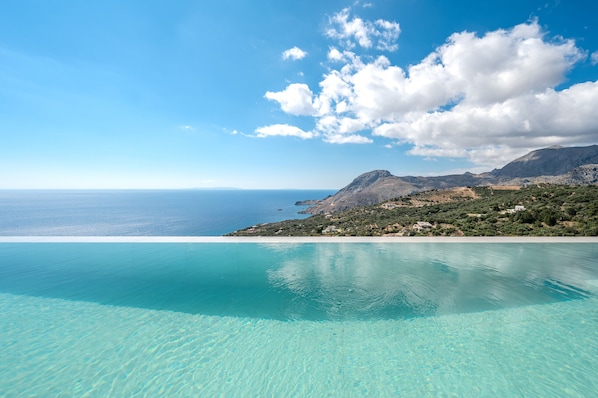 Pool - Dione Villa – Luxury Sea View Retreat in Sellia, Plakias (Plakias)