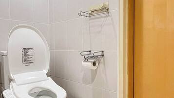 Hair dryer, toilet paper