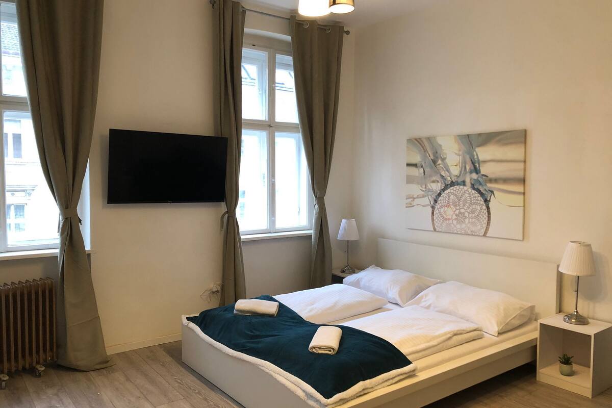 Basic-Apartment | Bügeleisen/Bügelbrett, kostenloses WLAN