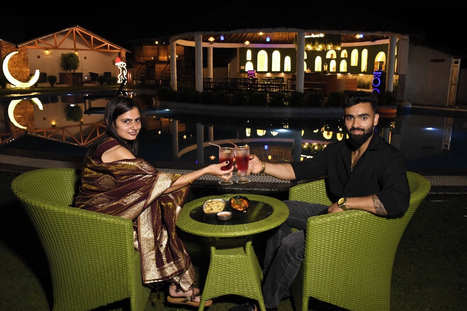 Couples dining