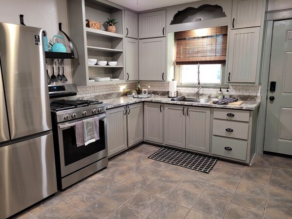 Microwave, oven, stovetop