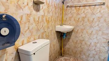 Shower, bidet, towels