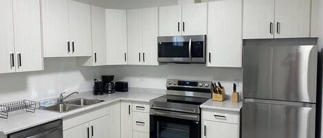 Microwave, oven, stovetop, dishwasher