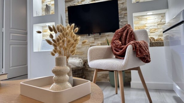 Living area - Le Colibri - 1 bedroom - Terrace (Châtel-Guyon)