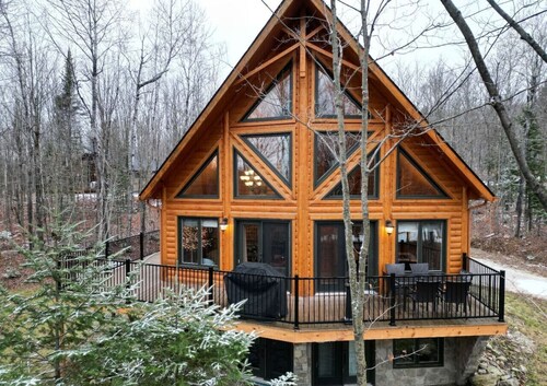 Scandinavian Luxury Log Home + Private Spa