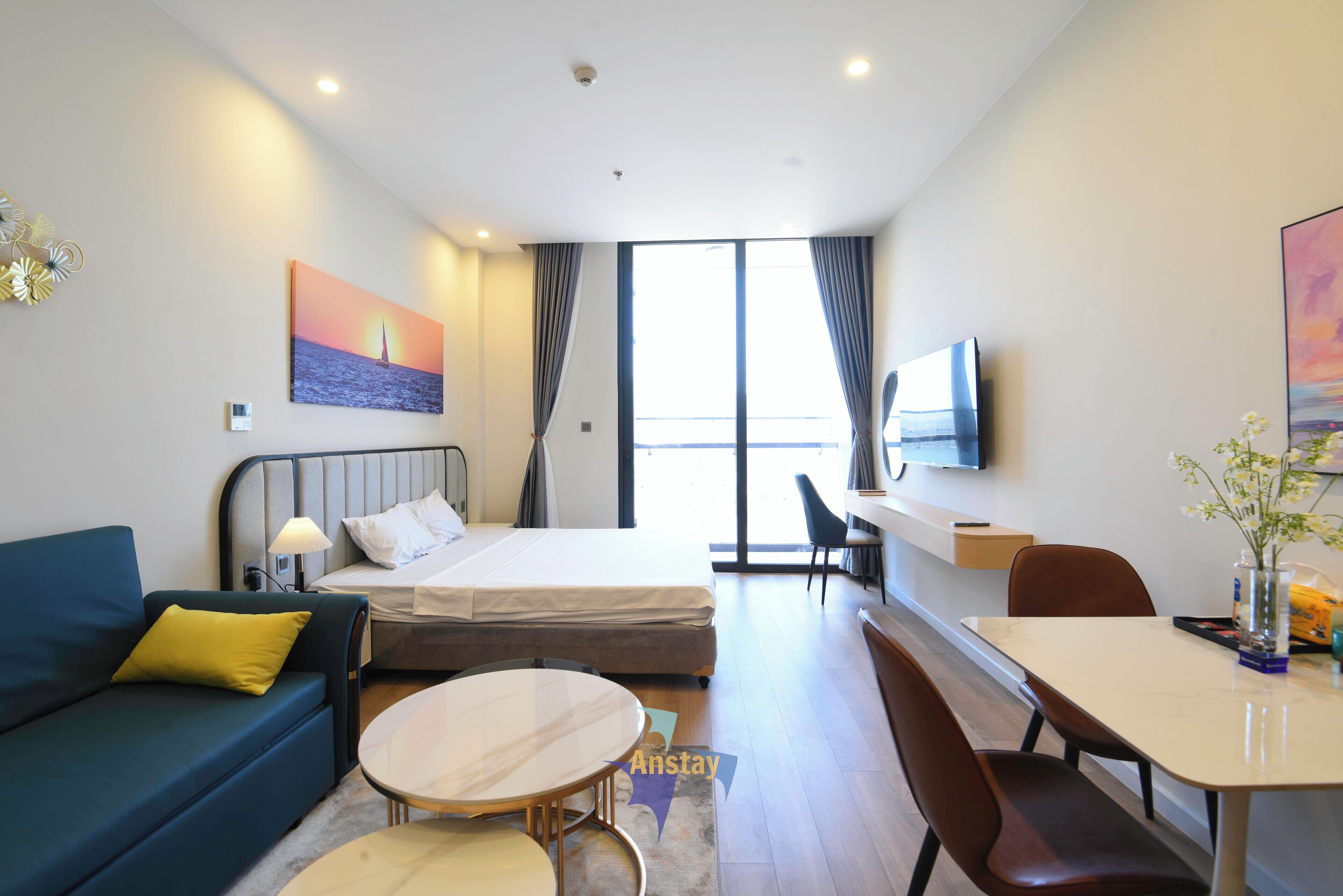 1 makuuhuone, silitysrauta/-lauta, Wi-Fi