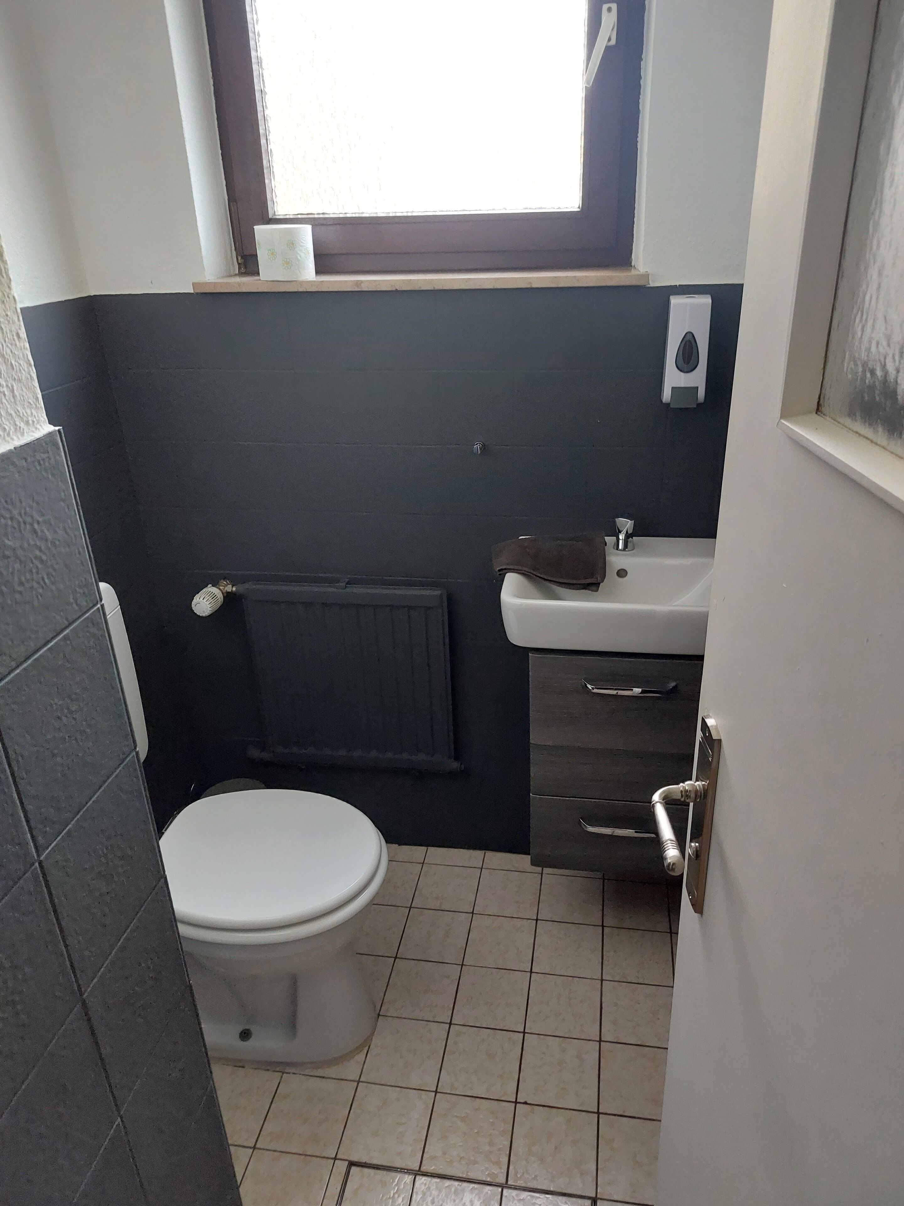 Towels, soap, toilet paper