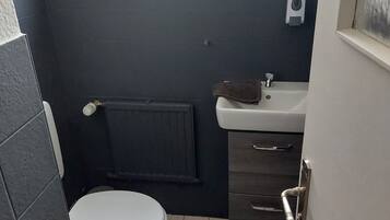 Towels, soap, toilet paper