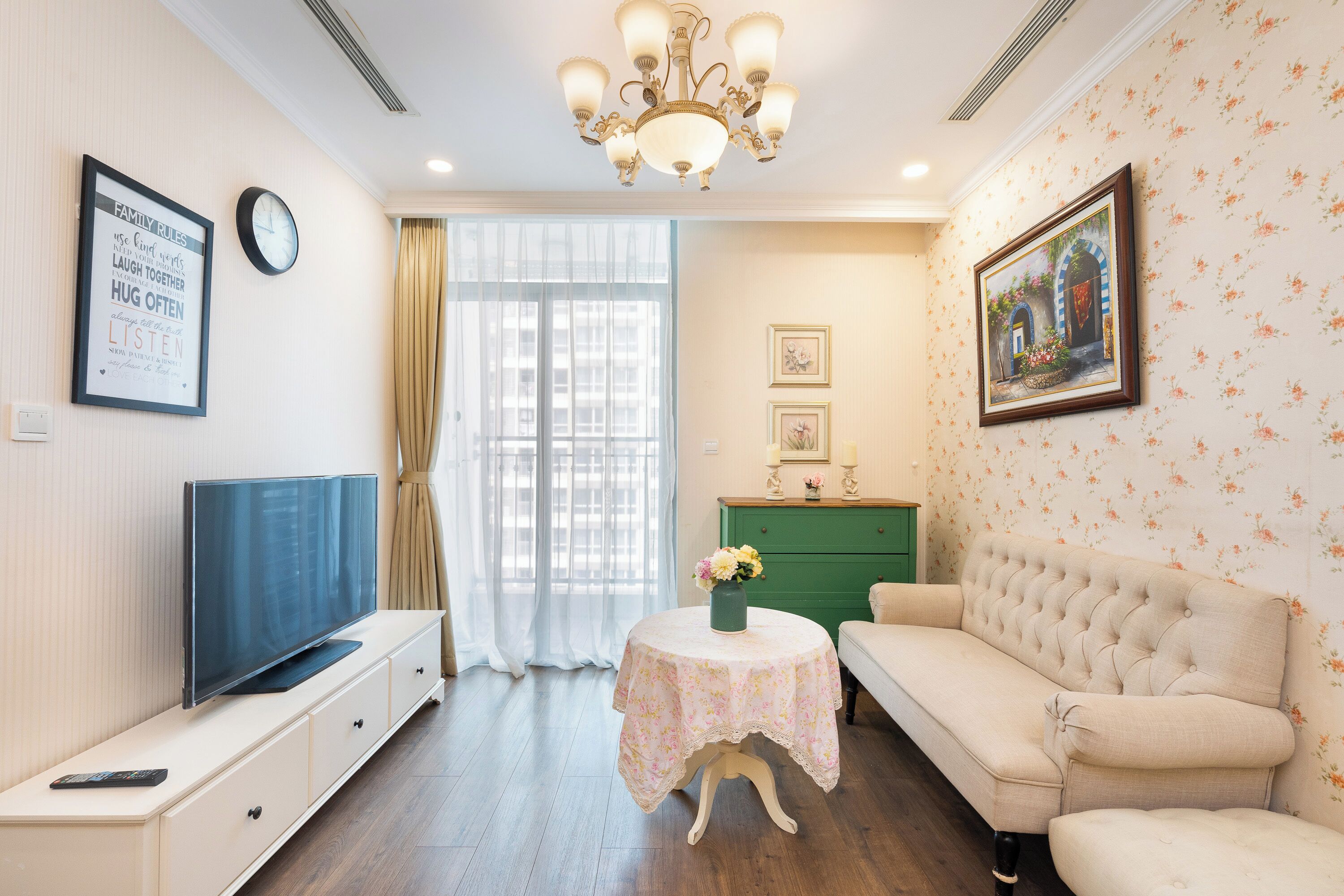 Appartement Royal, balcon, vue ville