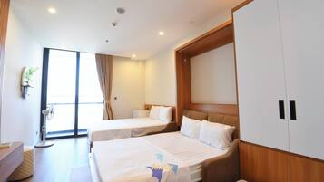 1 habitación, tabla de planchar con plancha y wifi