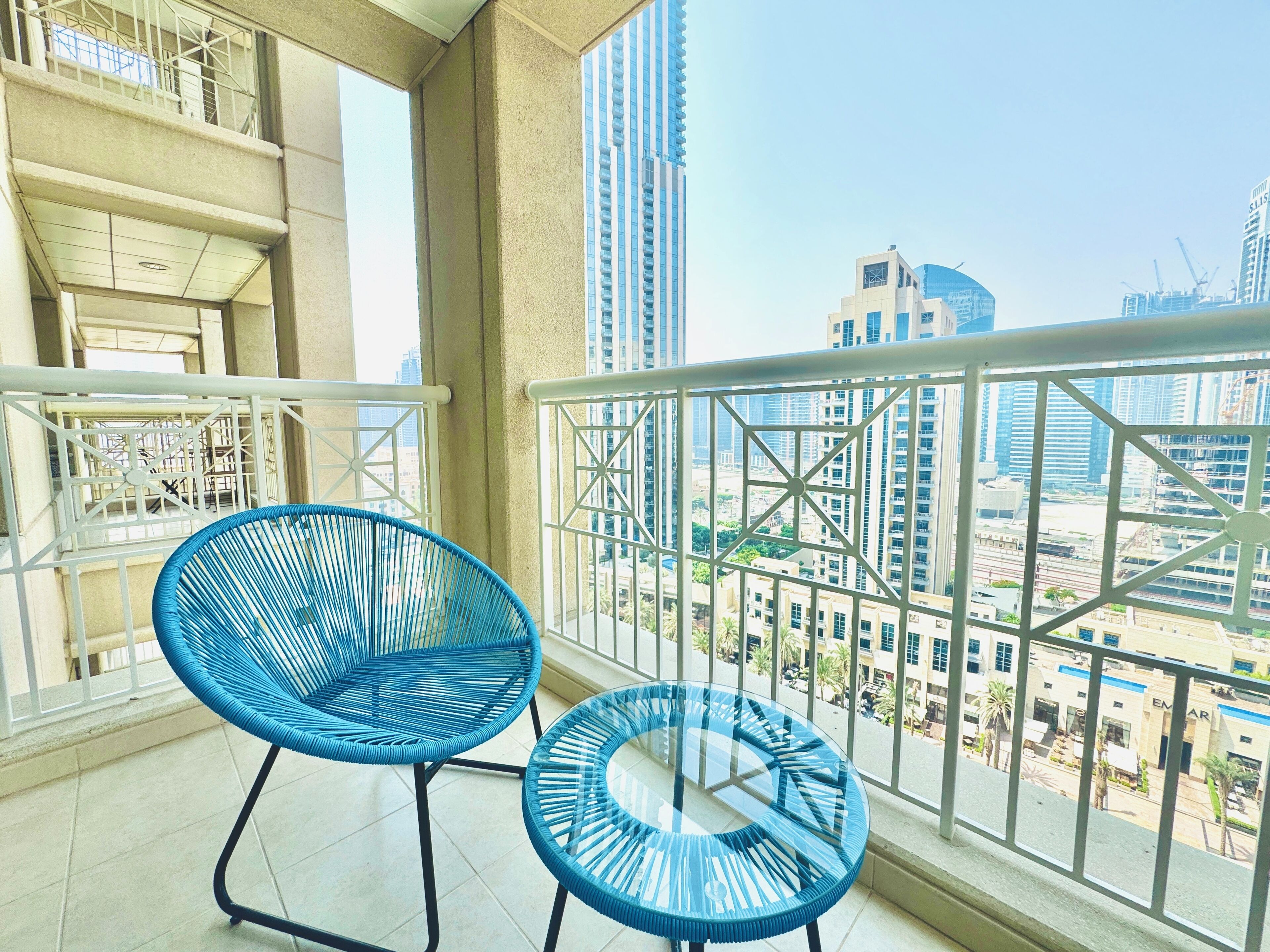 Uitzicht vanaf balkon