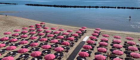 Plage privée, sable blanc