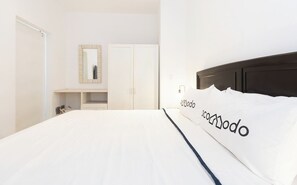 1 Schlafzimmer, Reisekinderbett, kostenloses WLAN, Bettwäsche