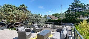 Family house with heated pool in Hauteville-sur-Mer