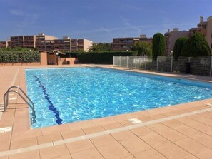 Pool - Studio in Bormes-les-Mimosas with beach access, terrace and parking (Bormes-les-Mimosas)