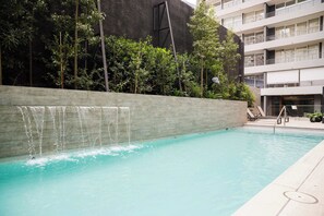 Pool - Cozy Retreat for 3 Chic 1BR Nunoa Quiet Bright (Ñuñoa)