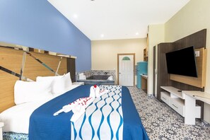 1 غرفة نوم ومكواة/لوح كي وواي فاي مجانًا وملاءات أسرّة