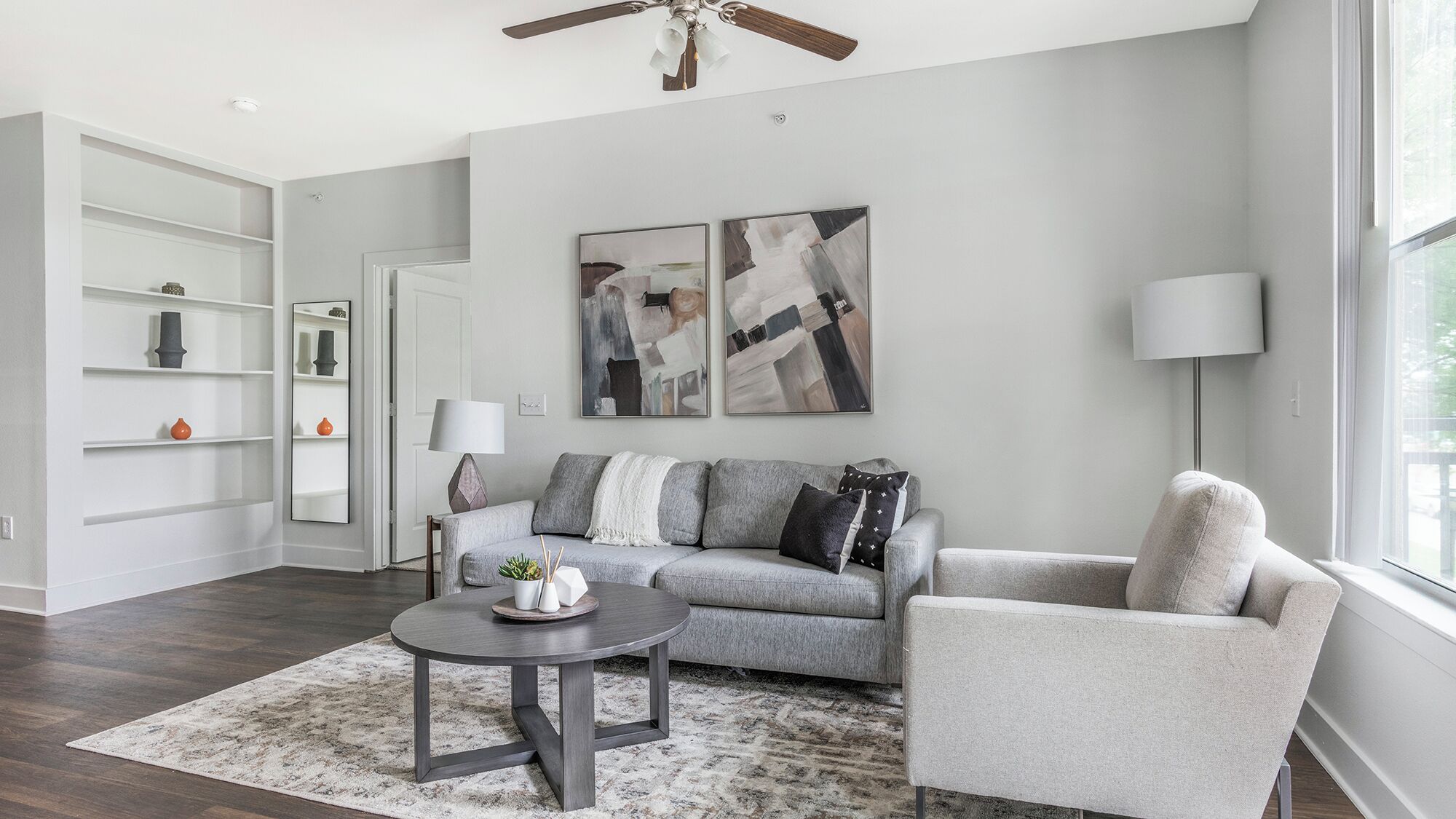 Apartment (2 Bedrooms) | Living area | 50-inch TV with digital channels