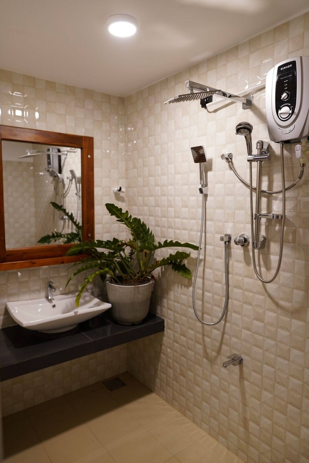 Shower, toilet paper