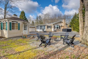 House (3 Bedrooms) | Interior - Game Room, Hot Tub & Fire Pit: Pocono Lake Escape! (Pocono Lake)