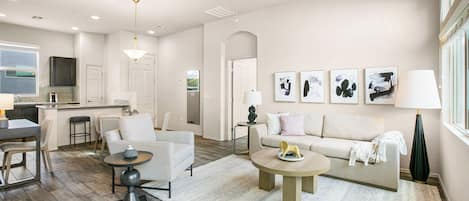 Apartment (2 Bedrooms) | Living area | 50-inch TV with digital channels