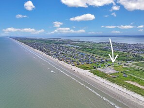 Vlak bij het strand