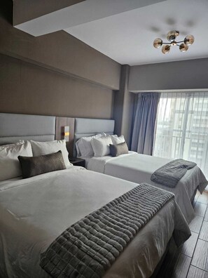 In-room safe, blackout curtains, soundproofing, iron/ironing board