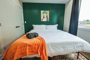 1 bedroom, iron/ironing board, free WiFi, bed sheets - Modern 1BR near University City & Center City! King bed, self-check-in, and prime location near schools, Parkway & more. Perfect for a stylish Philly stay (Philadelphia)