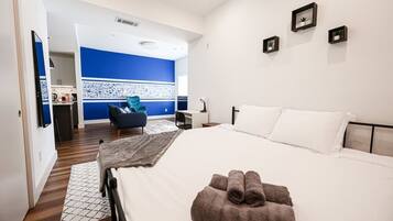 Desk, iron/ironing board, free WiFi, bed sheets