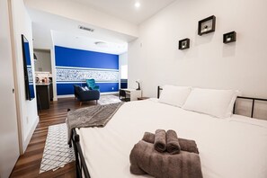 Desk, iron/ironing board, free WiFi, bed sheets