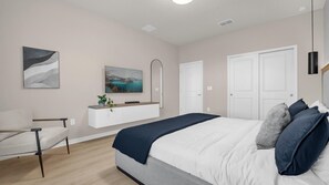 10 Schlafzimmer, Schreibtisch, Bügeleisen/Bügelbrett, WLAN