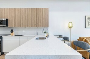 Fridge, microwave, oven, stovetop - The Modern Muse - 2 bed 2 bath (Philadelphia)