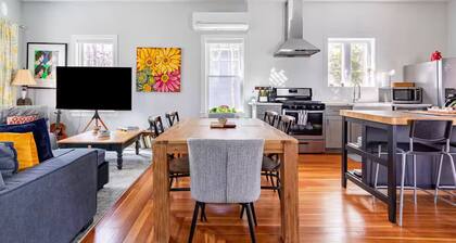 Stylishly Renovated 2-Bedroom Historic Schoolhouse Retreat in Artistic Westville