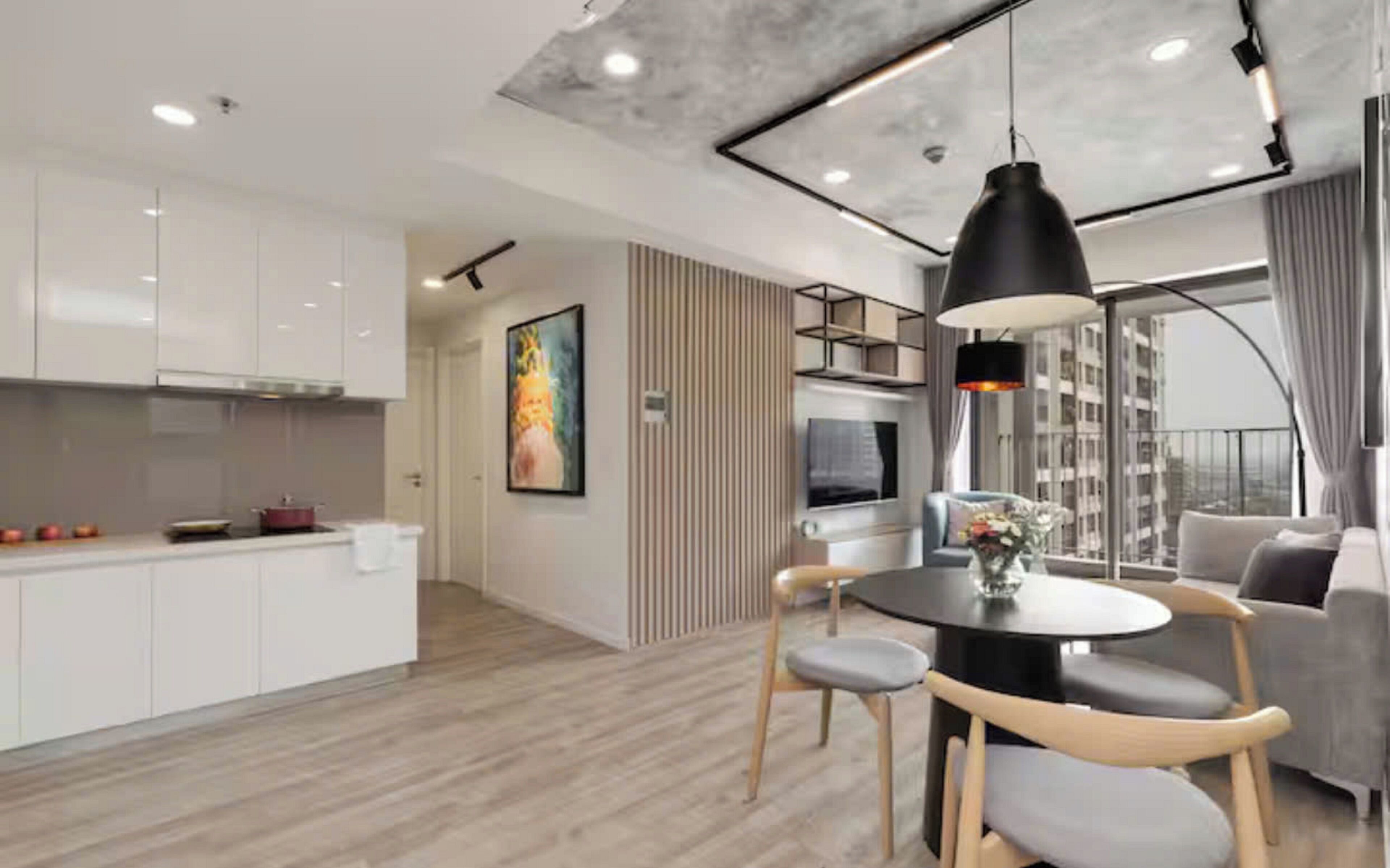 Phòng Suite Presidential, 2 phòng ngủ, quyền sử dụng Club Lounge, quang cảnh cảng | Bộ trải giường bằng vải cotton Ai Cập, bộ đồ giường cao cấp 