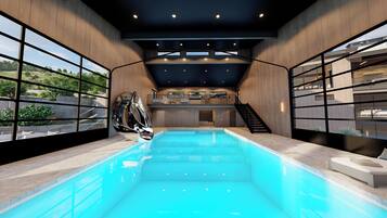 Piscine couverte, piscine chauffée