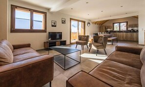Living area - Sylodges 101 - Spacious Apartment for 10 People (Fontcouverte-la-Toussuire)
