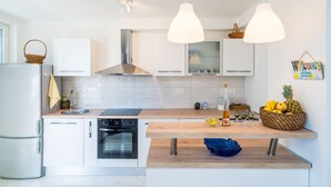 Apartment | Private kitchen - Apartment Cvjetkovic - Two Bedroom Apartment With Terrace and Sea View (Dubrovnik)