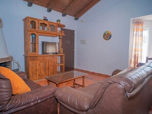 42-inch flat-screen TV with cable channels