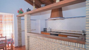 Comfort-Chalet, Terrasse, Gartenblick | Eigene Küche