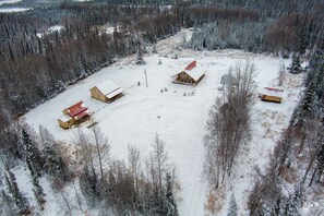Aerial view - The Uinta - Studio Cabin (Soldotna)